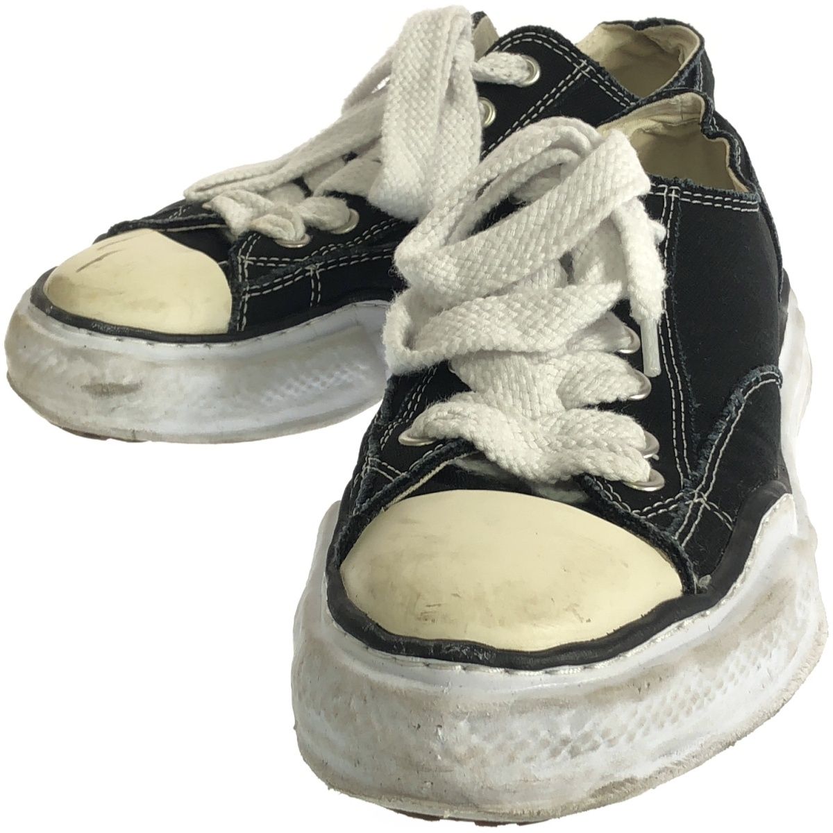Maison MIHARA YASUHIRO メゾン ミハラヤスヒロ PETERSON original sole canvas lowcut sneaker スニーカー A01FW702 ブラック 43
