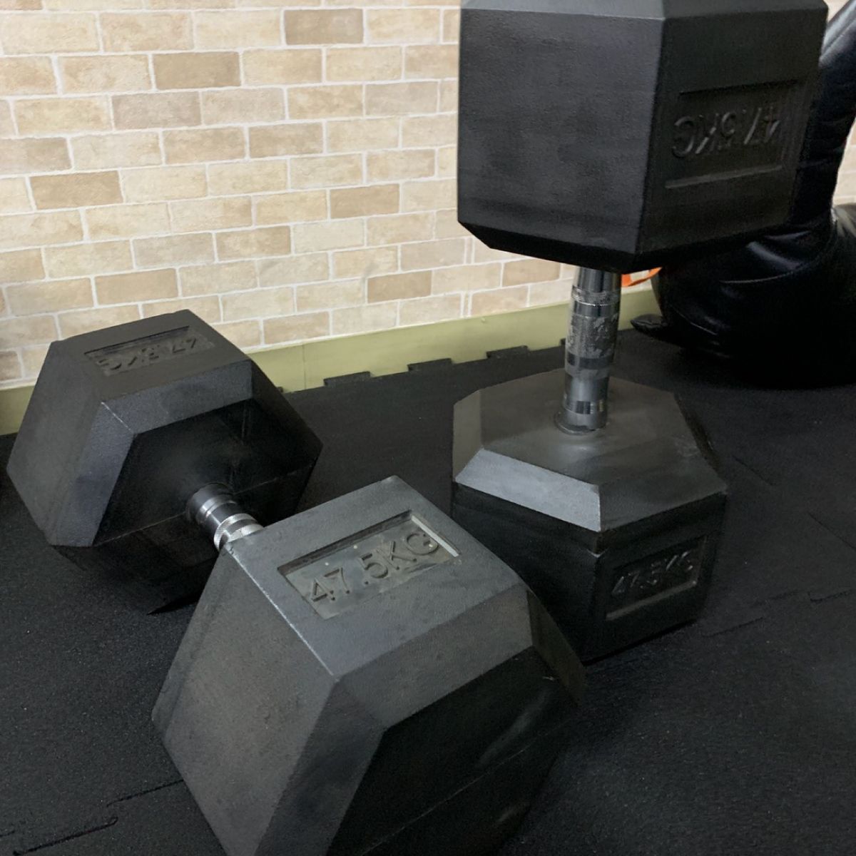 ラバー ヘックス ダンベル 47.5kg × 2個 セット 【公式通販】