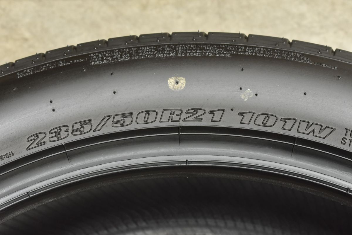 【新車外し】DUNLOP SPスポーツマックス　235/50R21 レクサスRX 新車外し バリ溝 美品】レクサス RX Fスポーツ 純正 20in 8J +30