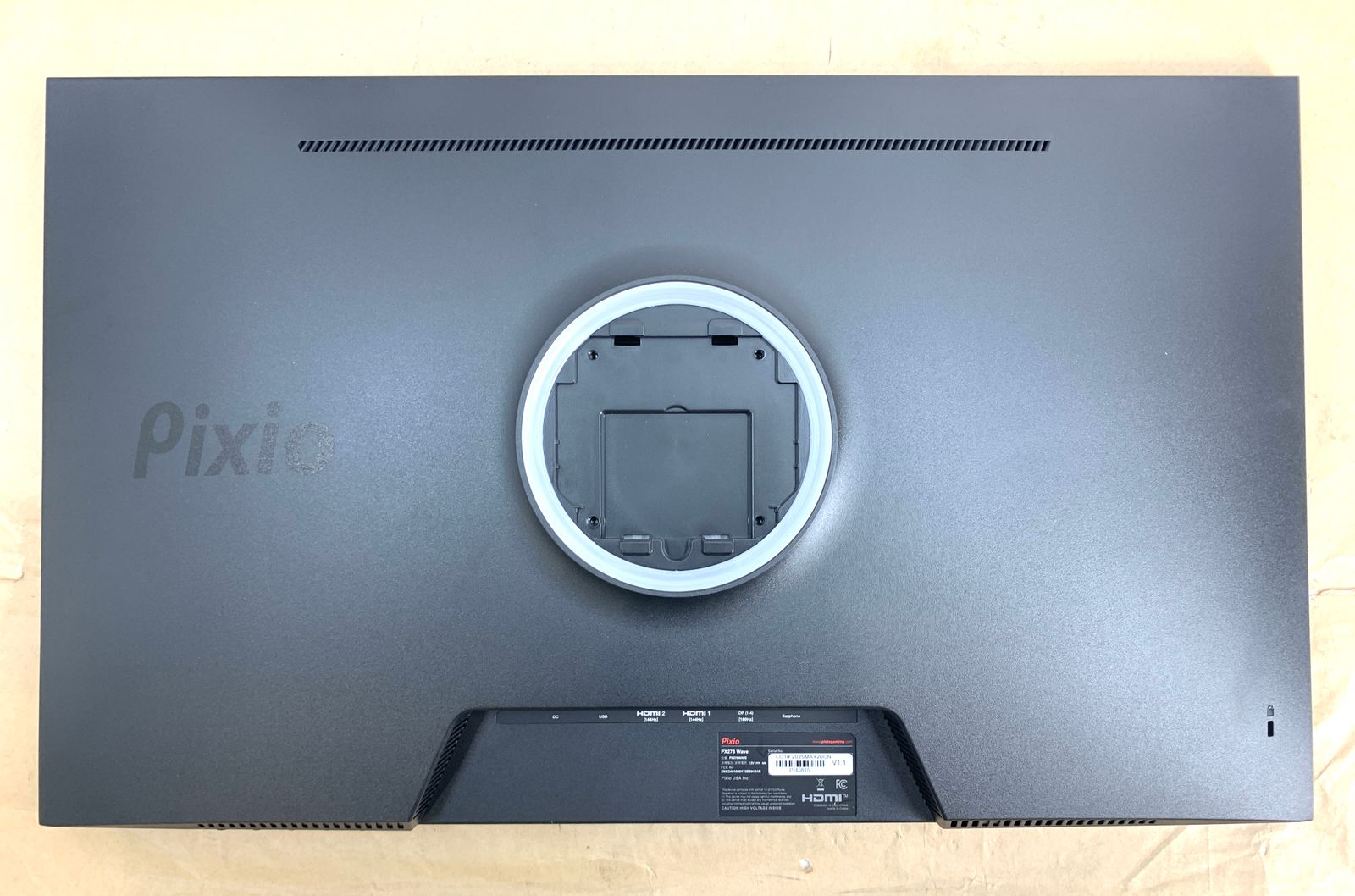 ジャンク品】 Pixio PX278 WAVE Black ゲーミングモニター 27