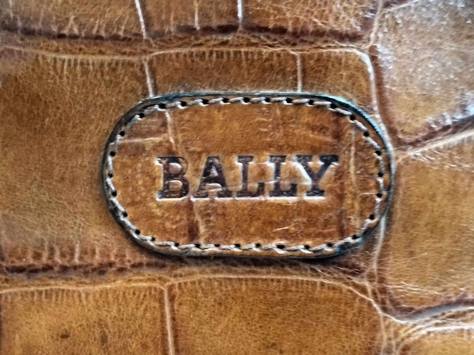 vintage BALLY バリー　ブラウンレザー ハンドバッグ 中型 VINTAGE BALLY/バリー】ハンドバッグ（ハンドバッグ