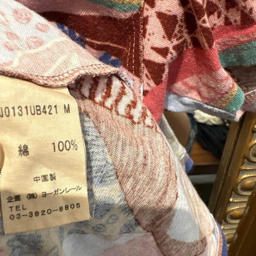 ヨーガンレール JURGEN LEHL 花柄 総柄 トップス Tシャツ ピンク  