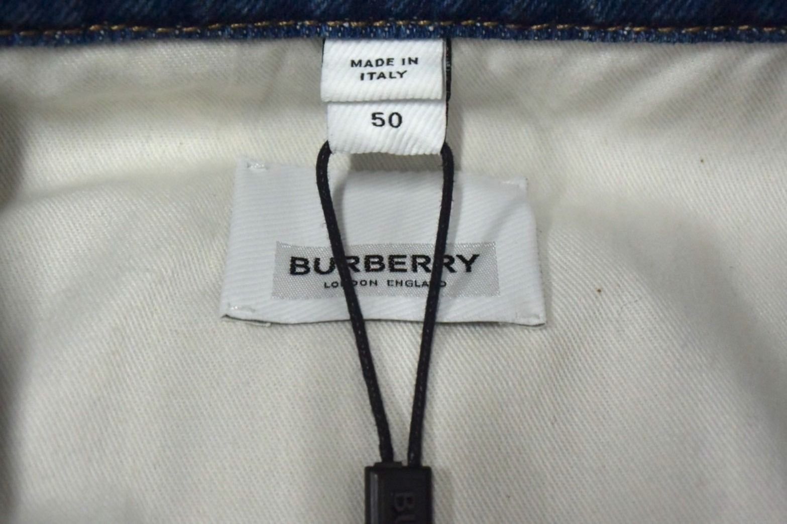 新品未使用 BURBERRY バーバリー Bottle Cap Detail Denim