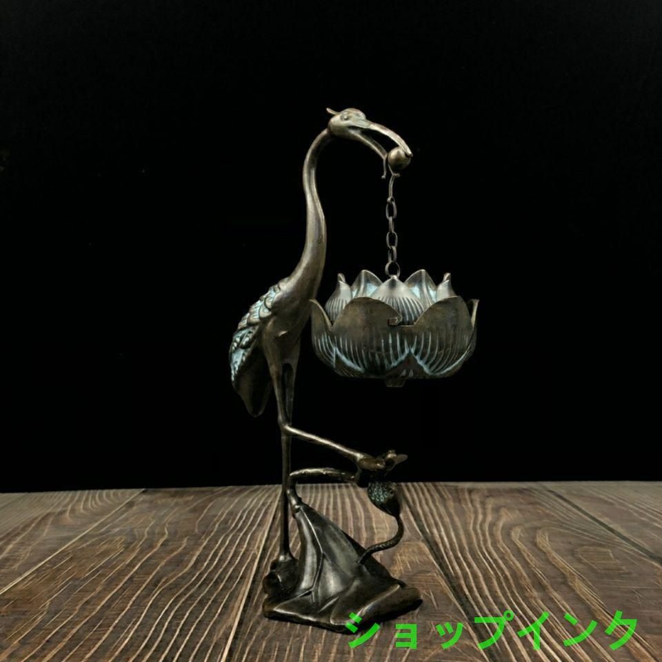 銅 細工 彩藍蓮華龍弔り式香炉 倒流香 装飾品 現代工芸品 美術品 置物 銅 細工 彩藍蓮華龍弔り式香炉 倒流香 装飾品 現代工芸品 美術品