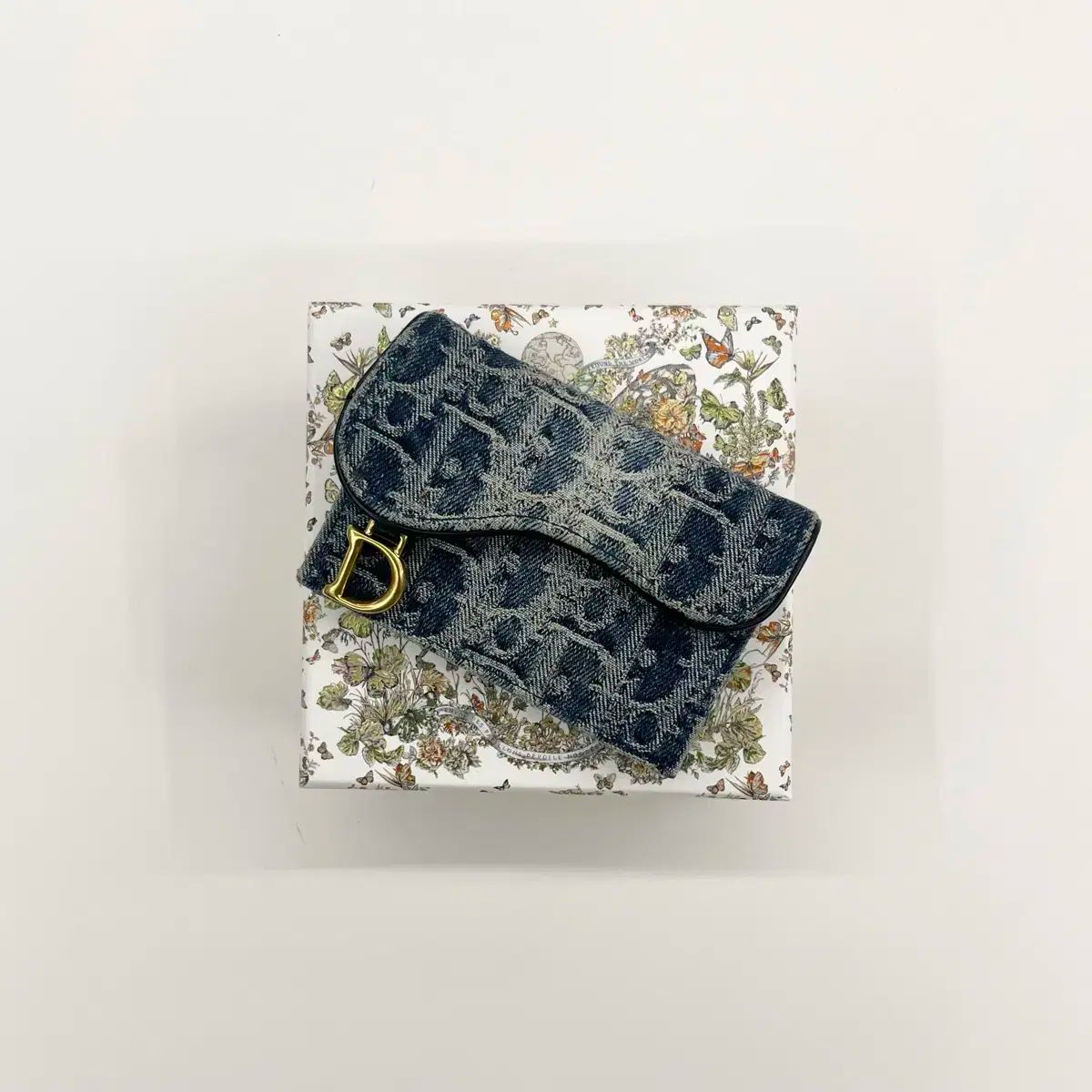 Dior(ディオール) オブリーク ブルー サドルバッグ デニム