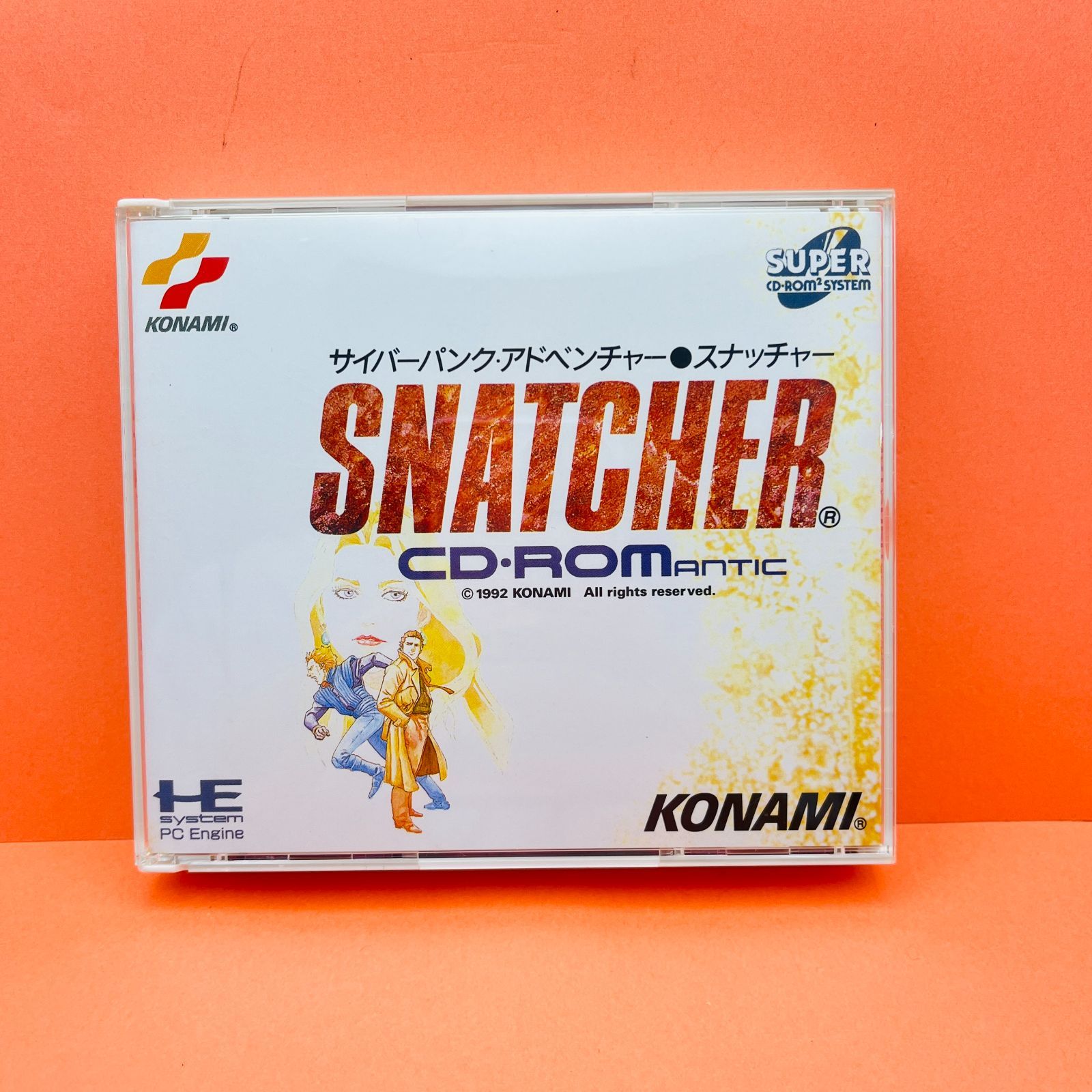 ◇519 コナミ PCエンジン KONAMI SNATCHER スナッチャー CD ROM シール有り サイバーパンクアドベンチャー SUPER  取扱説明書付き - メルカリ