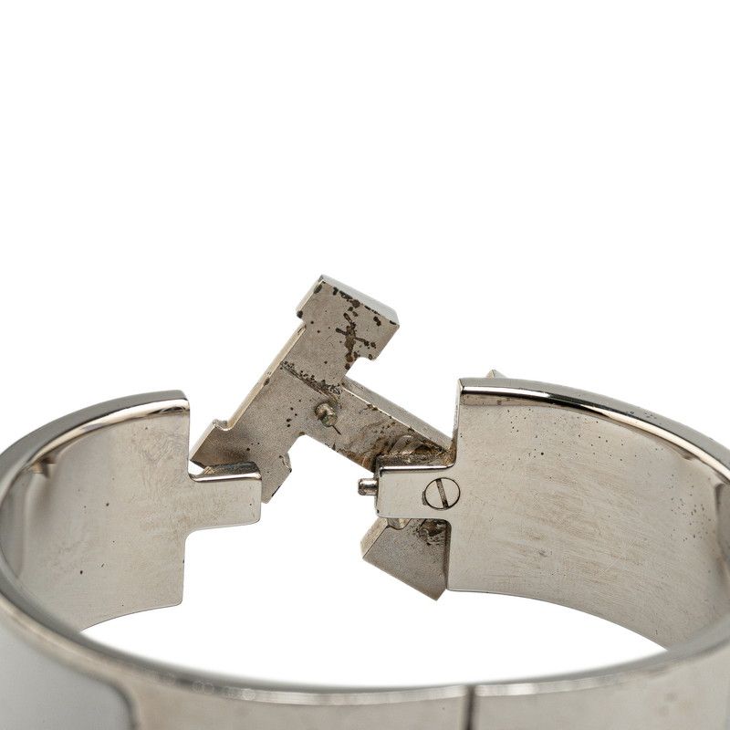 エルメス クリッククラックH GM シルバー メタル レディース HERMES