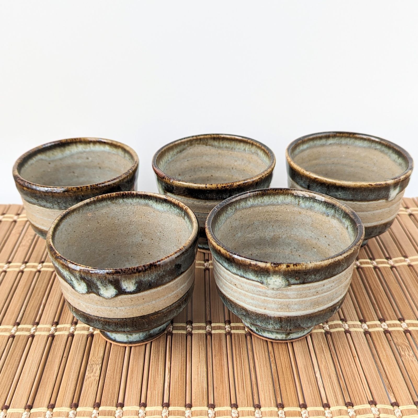 番茶碗5客セット 【手仕事 民藝 和 陶器】 - メルカリ