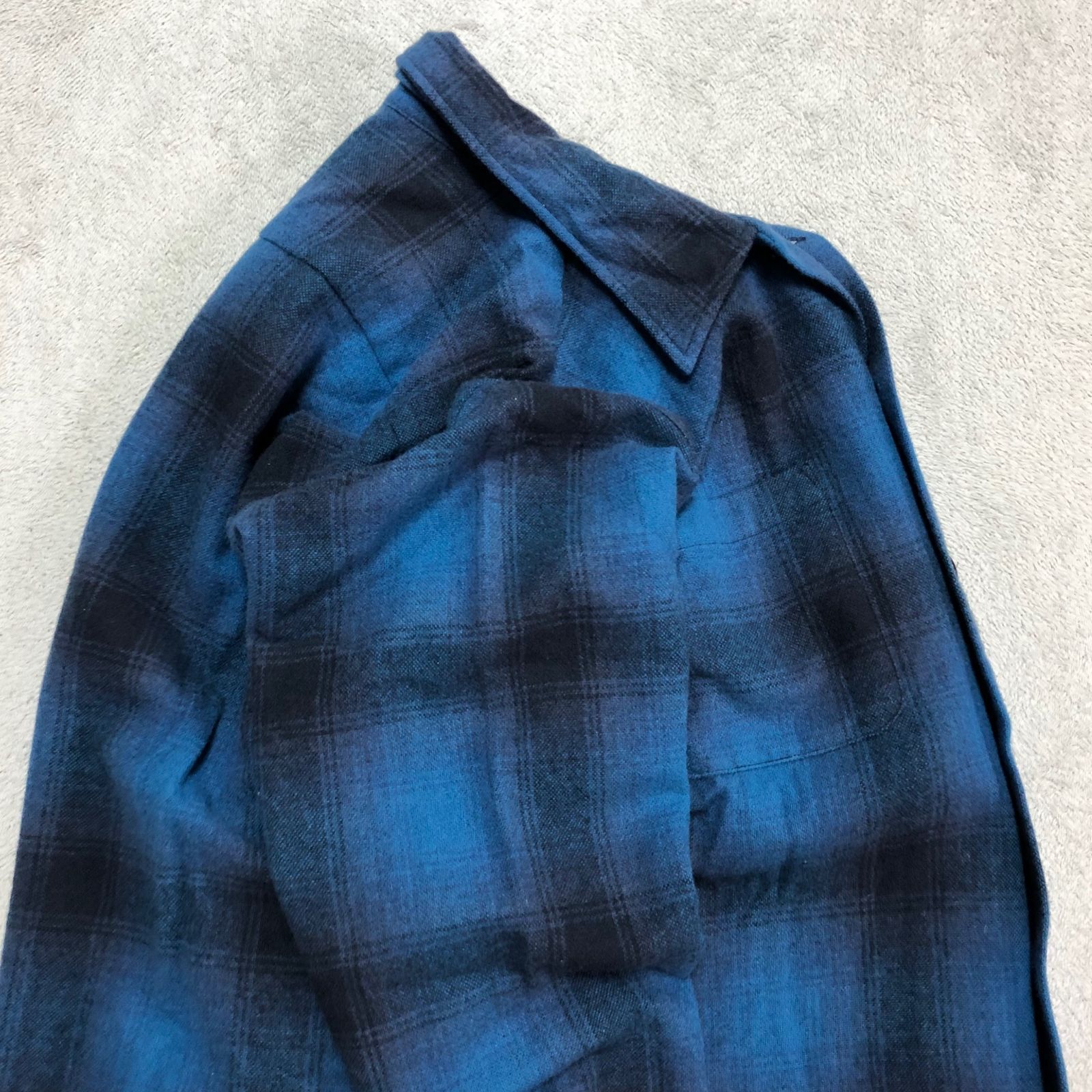 Radiall 長袖シャツ M RADIALL ワークシャツ ネルシャツ オンブレ