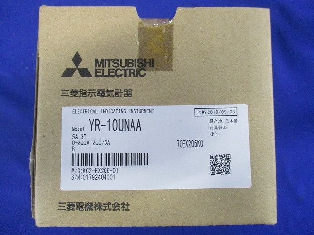 機械式指示計器 切換スイッチ付計器(交流電流計)角形計器 0-200A：200/5A B YR-10UNAA - メルカリ