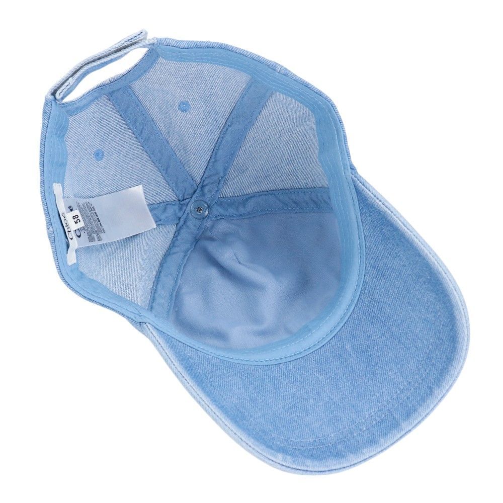 クロエキッズ ベースボールキャップ 大人も着用可能サイズ #58 デニムブルー クロエキッズ ベースボールキャップ 大人も着用可能サイズ #58