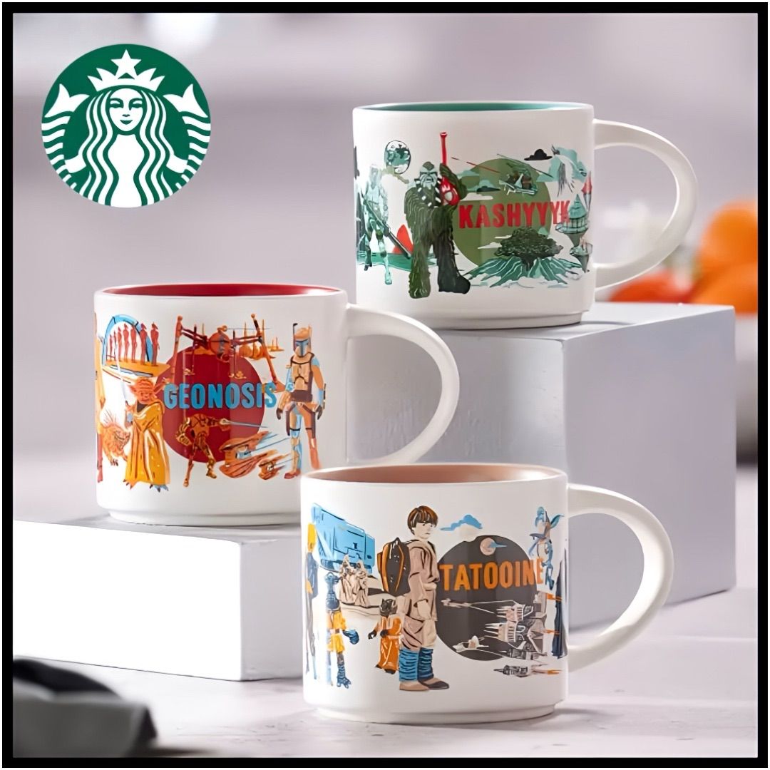 日本未発売 スターバックス スターウォーズ コラボ マグカップ 2025 3点セット Geonosis Tatooine Kashyyyk Mug by Starbucks® – Discovery Series – Star Wars