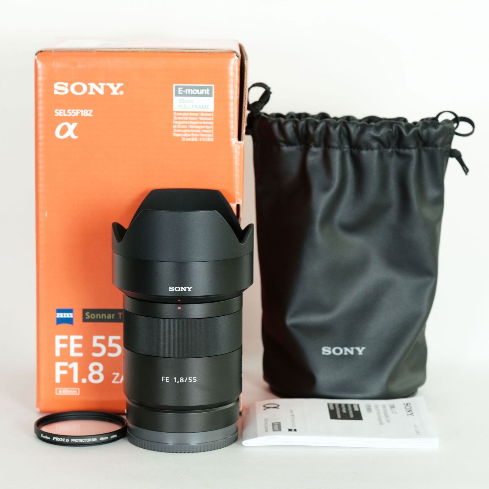 美品｜フィルター付] SONY Sonnar T* FE 55mm F1.8 ZA SEL55F18Z 
