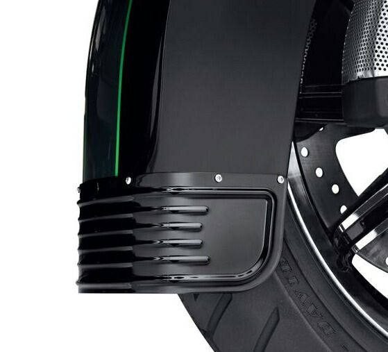 フロントフェンダースカート：2014〜25年FLHT/FLHR/FLHTCUTG/グロスブラック