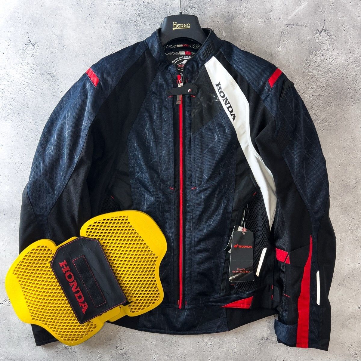 KUSHITANI バイクジャケット M ネイビー/ホワイト/レッド KUSHITANI バイクジャケット M ネイビー/ホワイト/レッド バイク