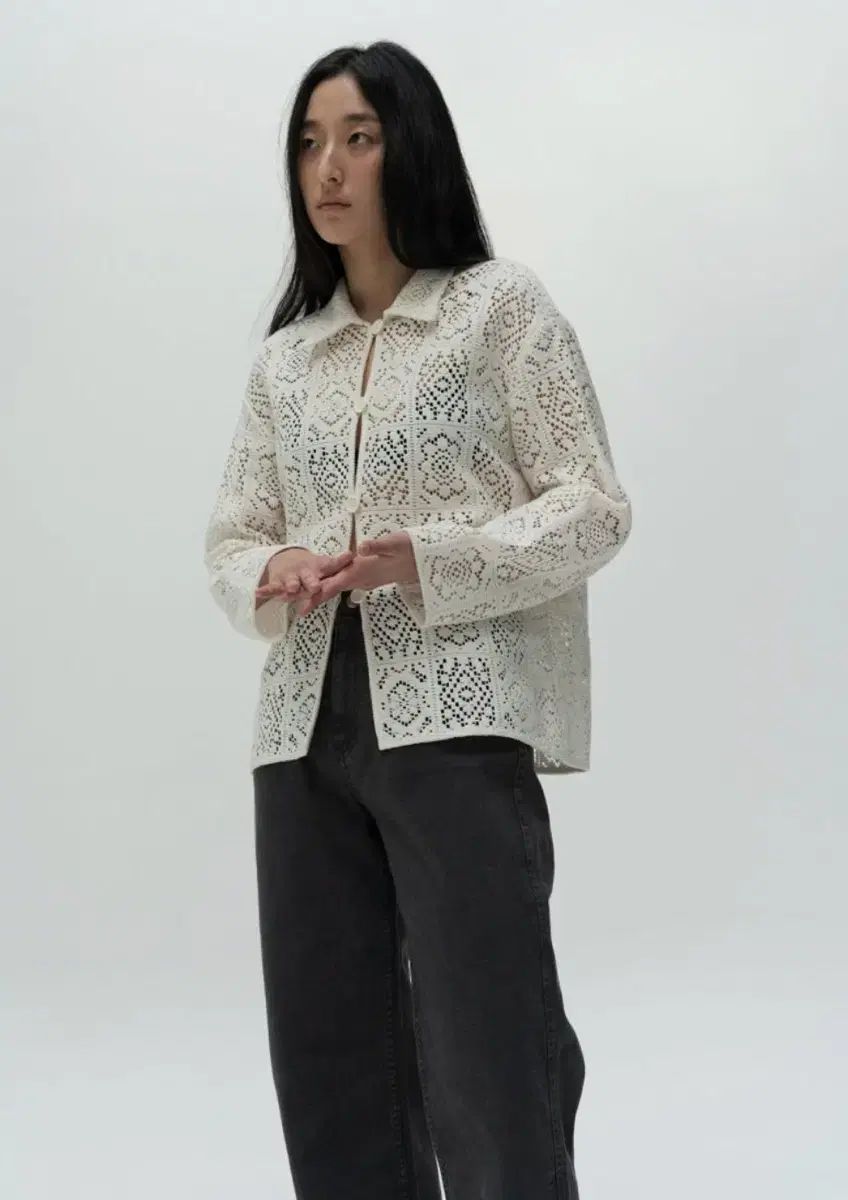 AMOMENTO アモーメント クロシェ カーディガン