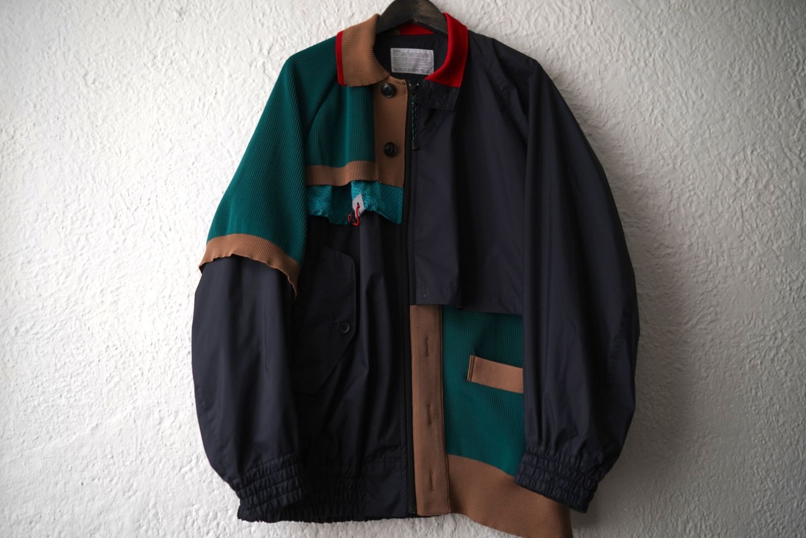 美品　kolor 22SS ポロシャツドッキングブルゾン サイズ2 22SS Zip Brouson ポロシャツドッキングブルゾンジャケット