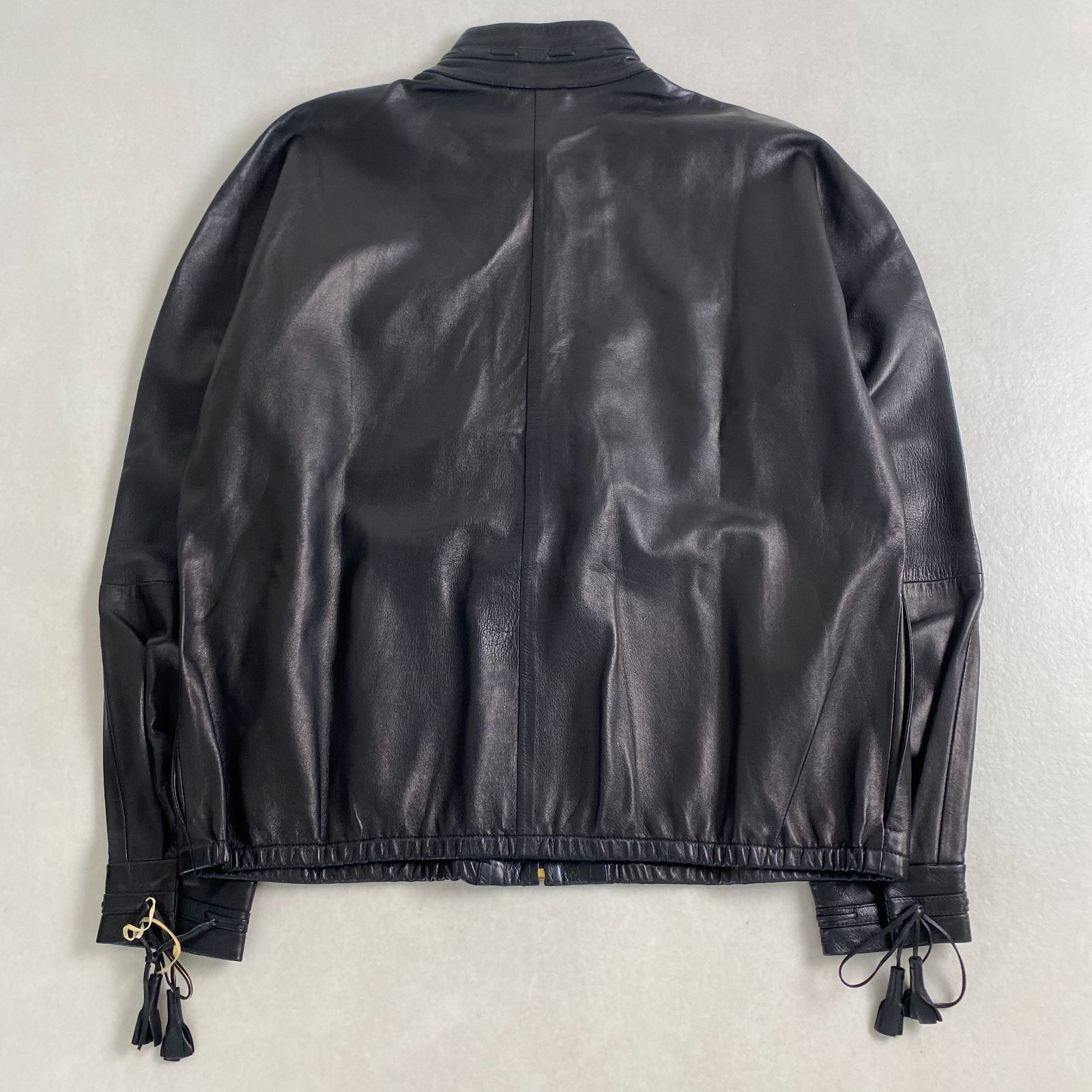 イヴサンローランリヴゴーシュ レザージャケット YSL Rive Gauche leather Jacket 42 made in italy L相当
