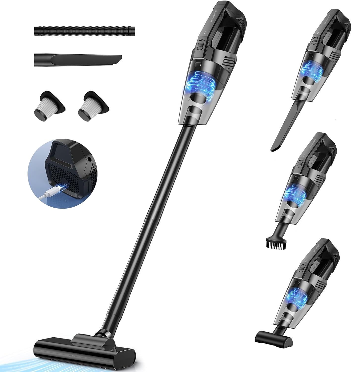 掃除機 コードレス 2024新型 15000pa強力吸引 ハンディクリーナー