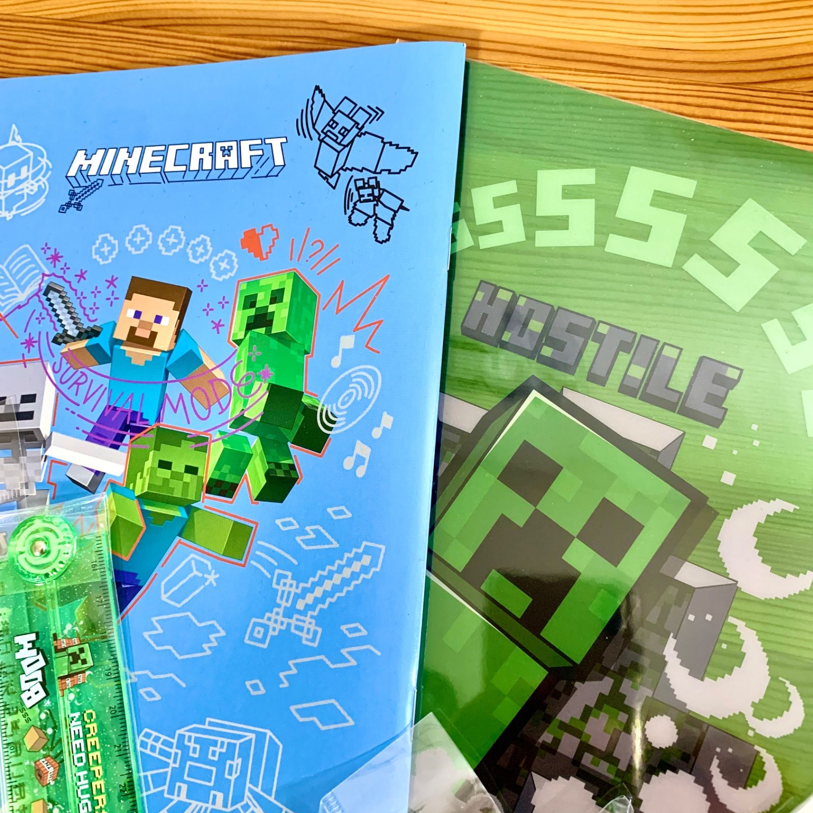 マインクラフト 文具セット 6点 ( ノート B5 鉛筆 鉛筆キャップ