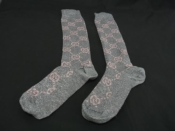 □新品□未使用□ GUCCI グッチ GG柄 ラメ 靴下 ソックス