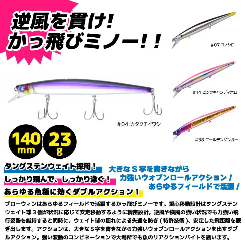 ブルーブルー ブローウィン 140S ＃07 コノシロ 応募券付き