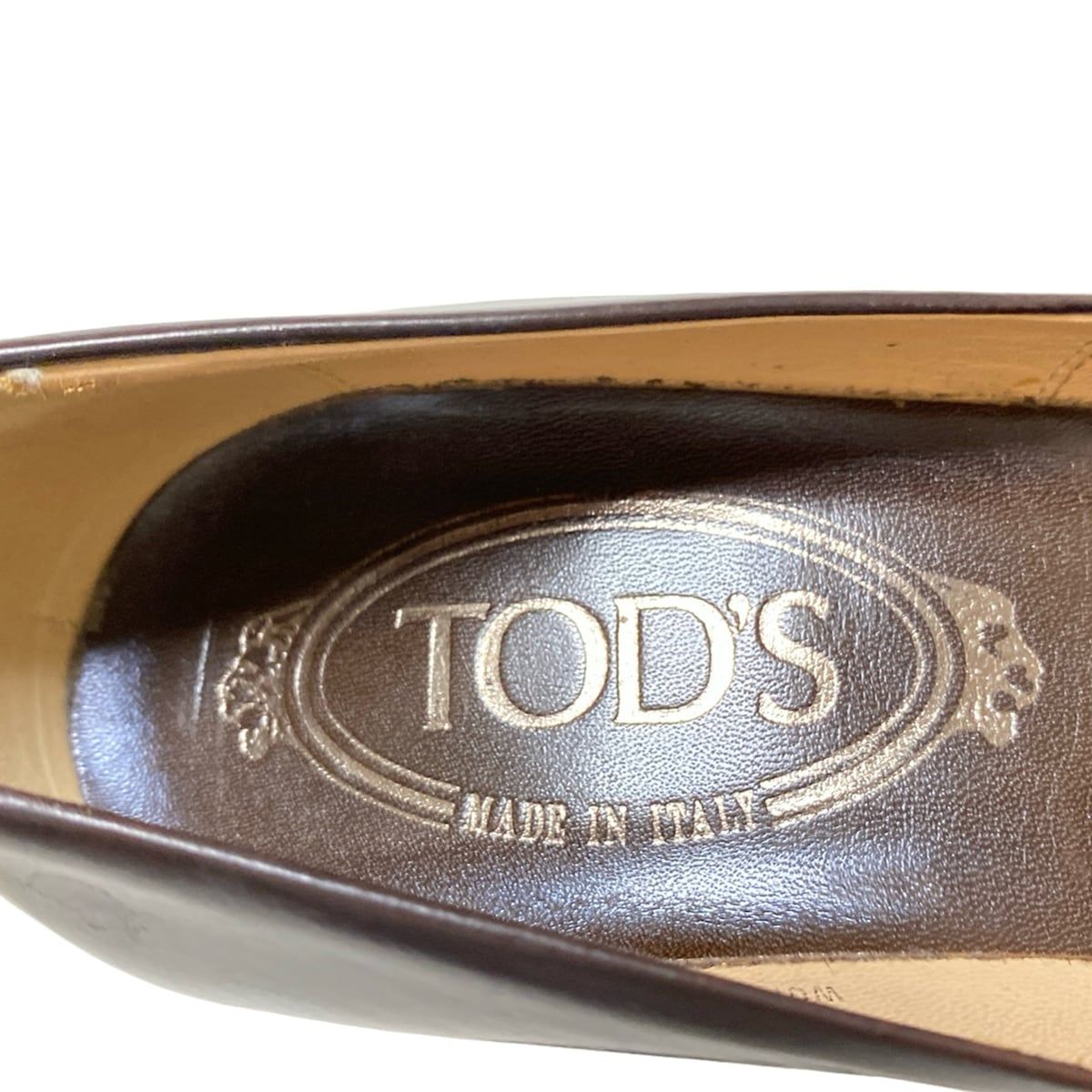 TOD'S(トッズ) パンプス 35 レディース - ダークブラウン レザー
