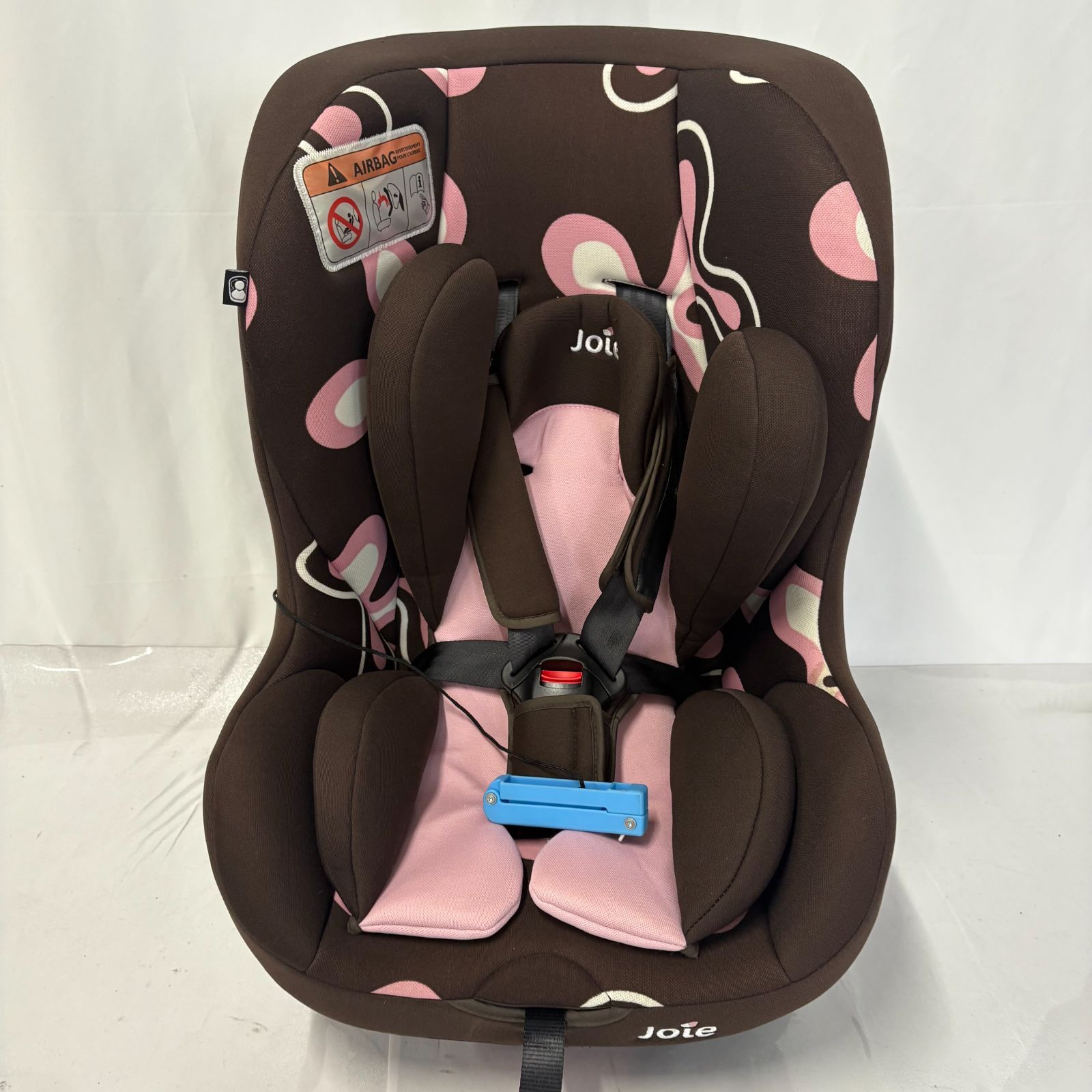 美品 joie チルト チャイルドシート カトージ シートベルト 花柄