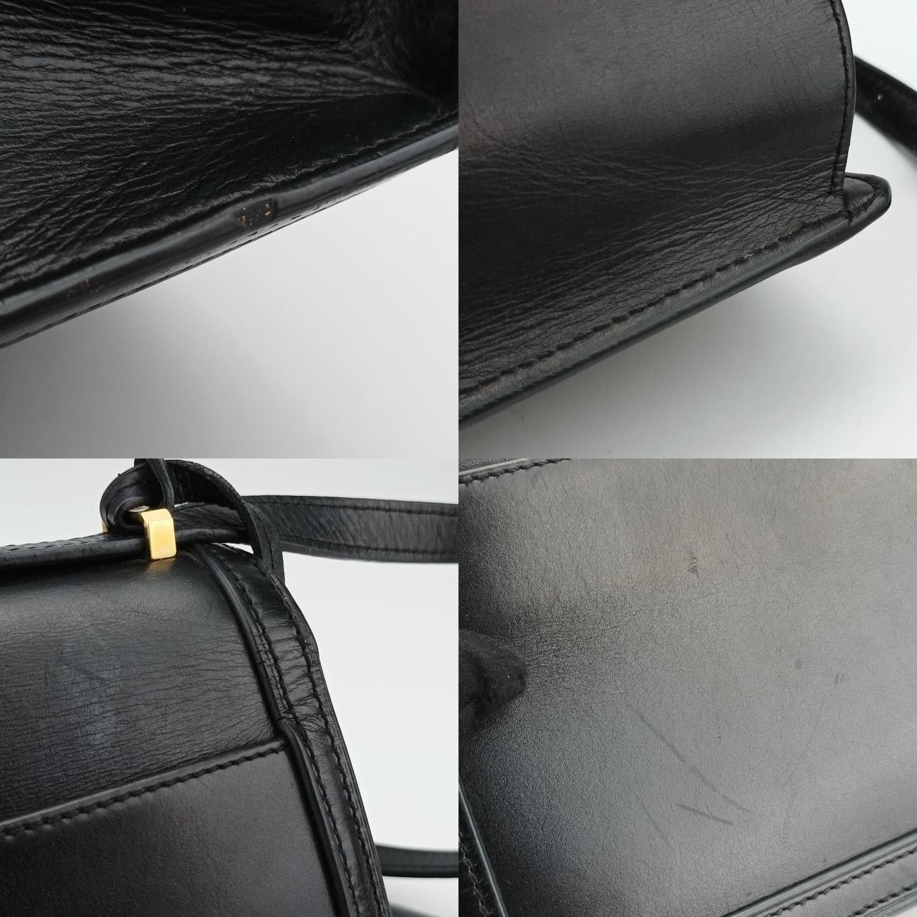ロエベLoeweバルセロナブラックレザー061606
