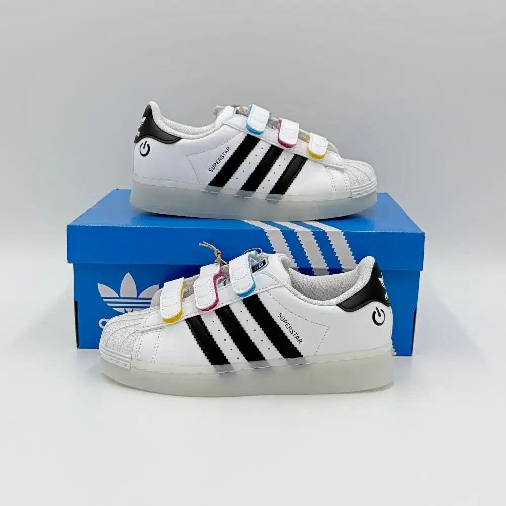 adidas アディダス スーパースター バックル トゥイーン 若者 新しい靴 白 黒