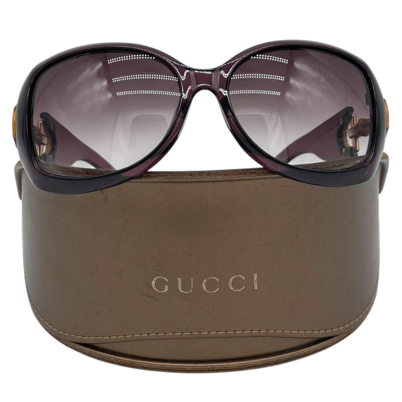 GUCCI グッチ サングラス バンブー ダークパープル ブラウン GG 2991/F