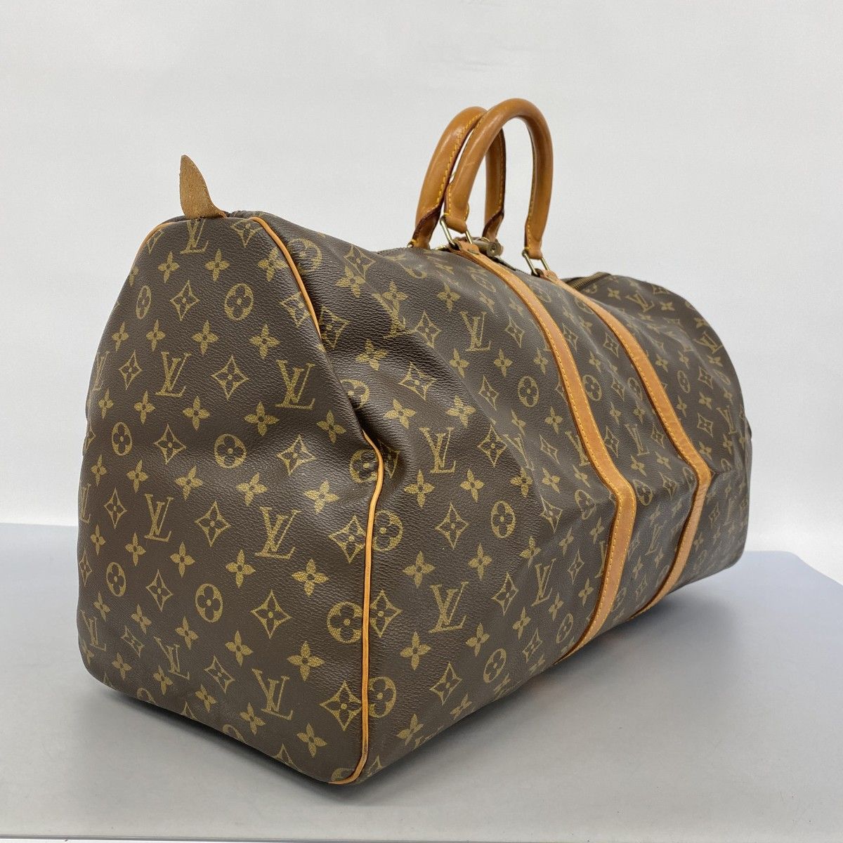 5md4237 ルイヴィトン ボストンバッグ モノグラム キーポル55 M41424 ブラウン メンズ レディース ユニセックス