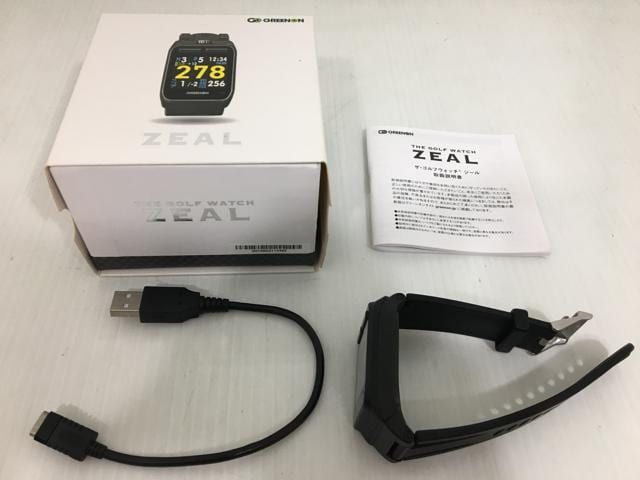 返品OK ゴルフ用品 GREENON グリーンオン THE GOLF WATCH ザ ゴルフウォッチ ZEAL ジール ブラック LLC-HASEGAWATOSO_COM
