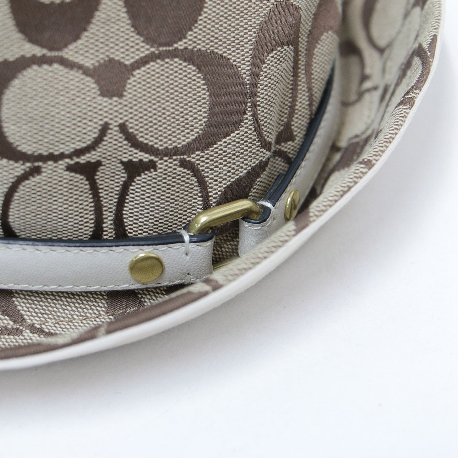 COACH バケットハット ベージュ XS/S COACH バケットハット ベージュ XS/S - メルカリ