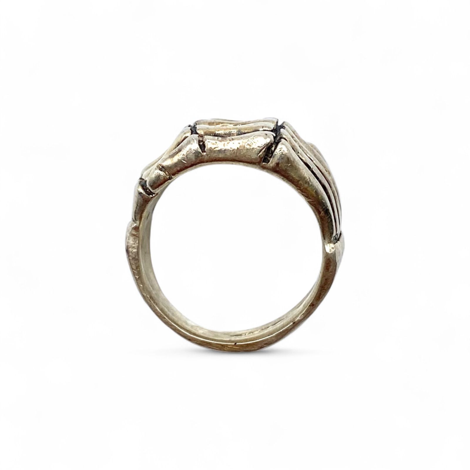 抜群の存在感】スカルハンド Silver 925 刻印 90s Vintage Ring 