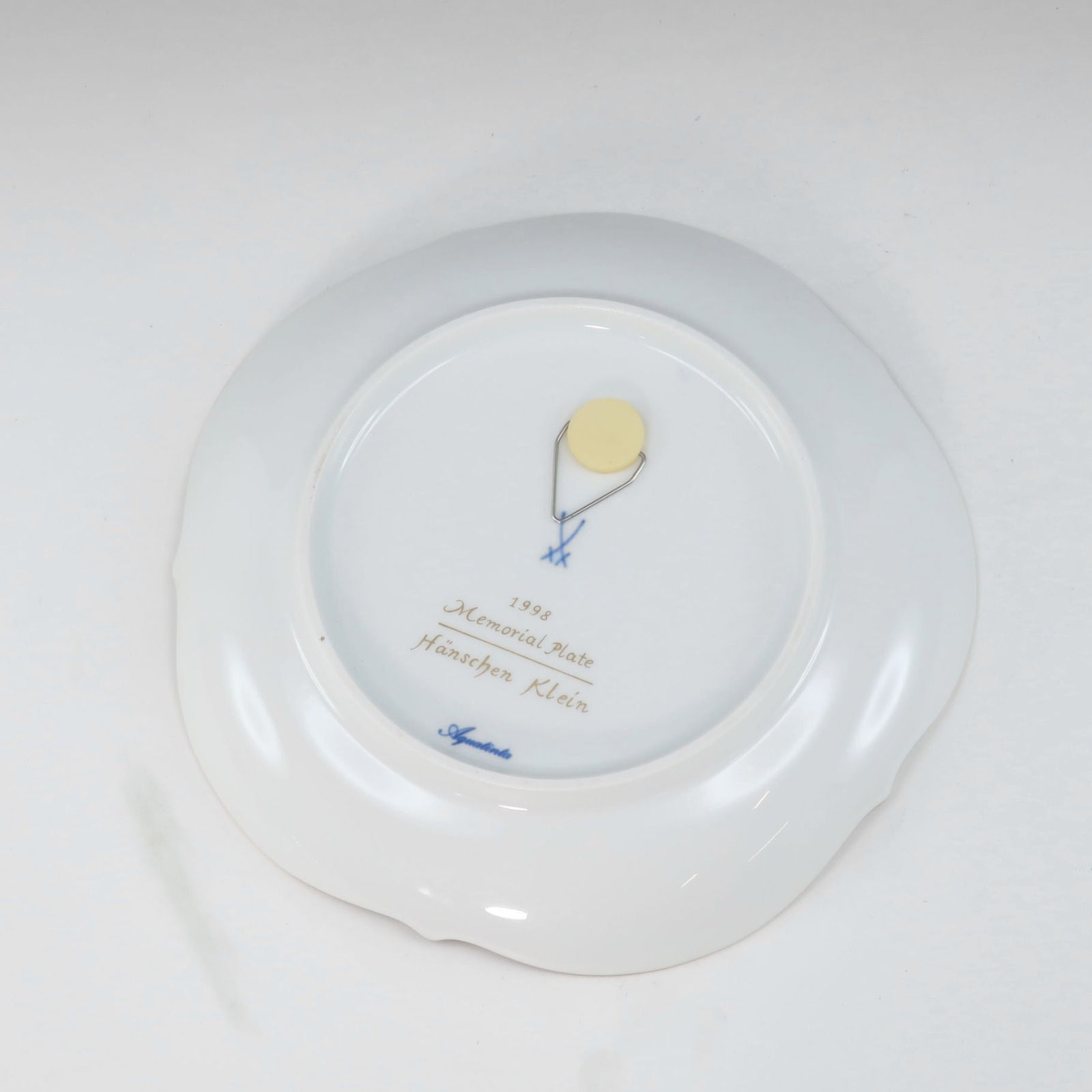 Meissen】マイセン 小さなハンス 1998年 メモリアルプレート イヤー