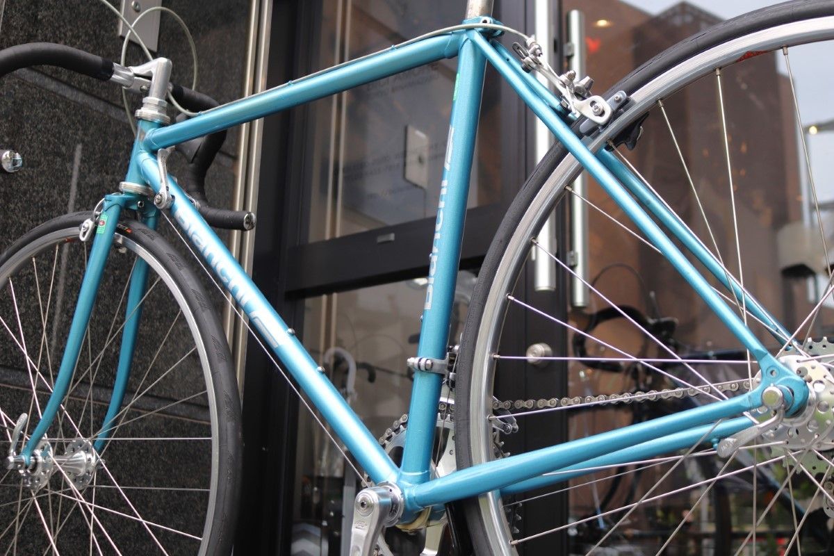 【ビアンキBianchi ロードバイクvintageプロ用】 ビアンキ Bianchi レコード REKORD 845 シマノ 105 ゴールデン