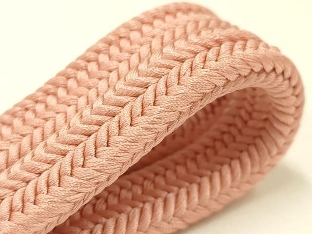 平和屋着物● 上 有職組紐道明 帯締め 冠組 珊瑚色 宮内庁御用 国立博物館御用 東京芸術大学御用 AABB3721ay