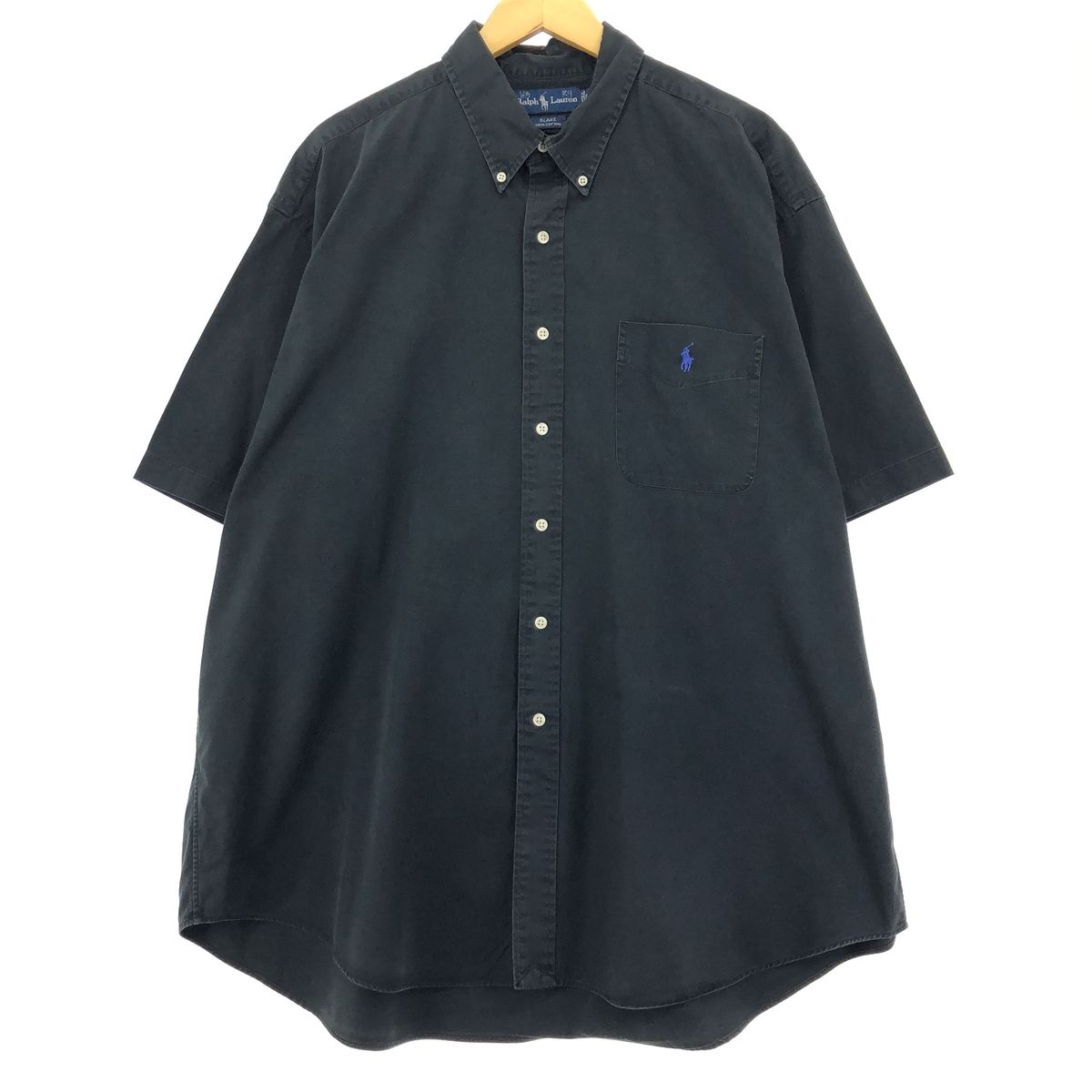 古着 ラルフローレン Ralph Lauren BLAKE 半袖 ボタンダウンシャツ メンズXXL /eaa451130 【中古】/eaa451130