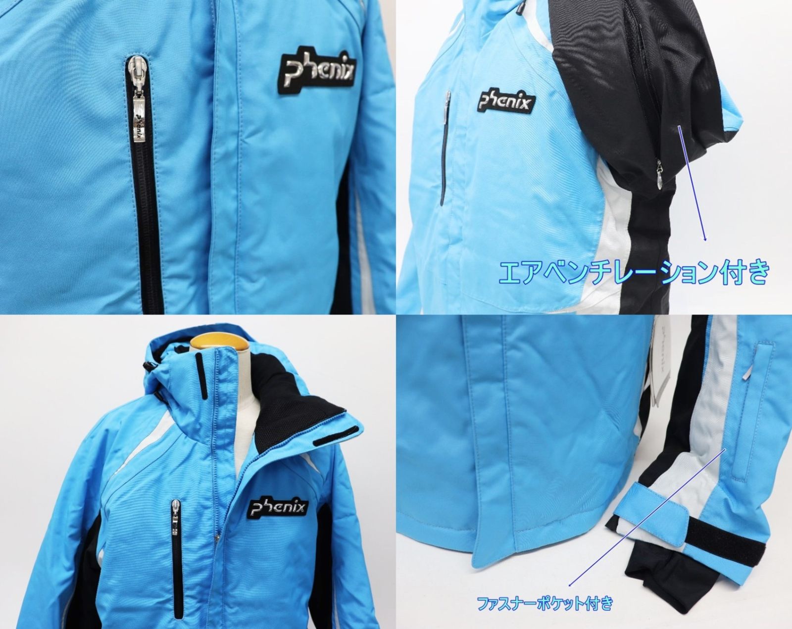phenix - Phenix フェニックス メンズ スキージャケット XL サックスブルー EUMD1900 スポーツ トップス R2507-157 Phenix フェニックス メンズ スキージャケット XL サックス