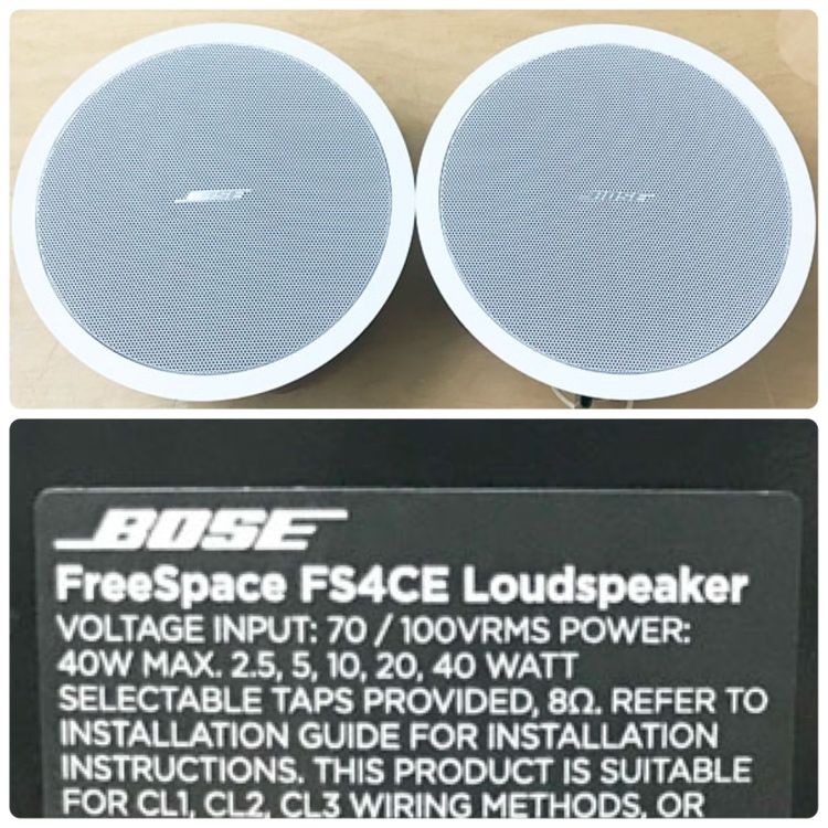 BOSE|ボーズ FreeSpace FS4CE スピーカー 1ペア ホワイト 天井埋め込み型スピーカー 露出型スピーカー ●98384