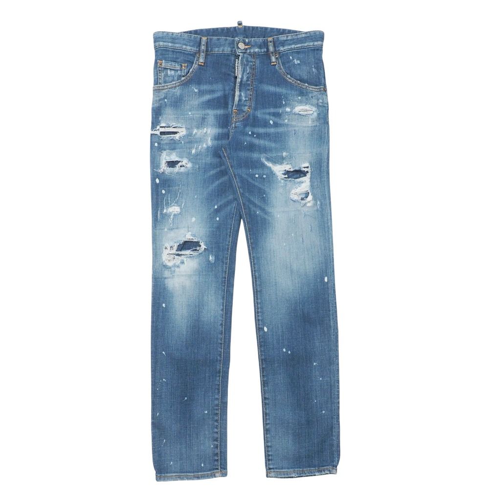 DSQUARED2 ダメージ加工ジーンズ Crashed 美品 SALE‼️ □美品□DSQUARED2 ディースクエアード Run Dan JEAN ラン ダン