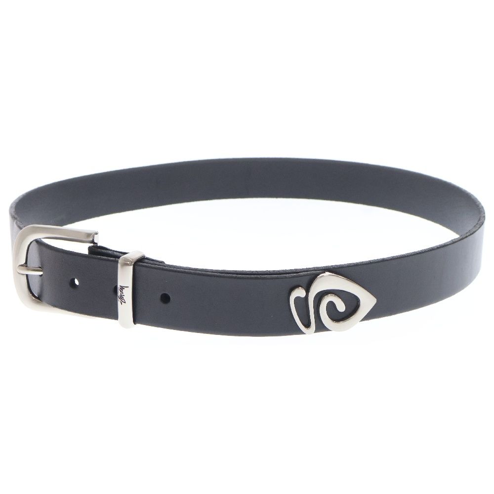 STUSSY (ステューシー) METAL S TIP BELT メタルデザイン レザー