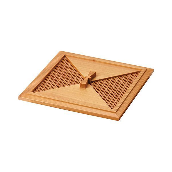 M苦楽園 長角ランナー折敷 木製 麻の葉柄