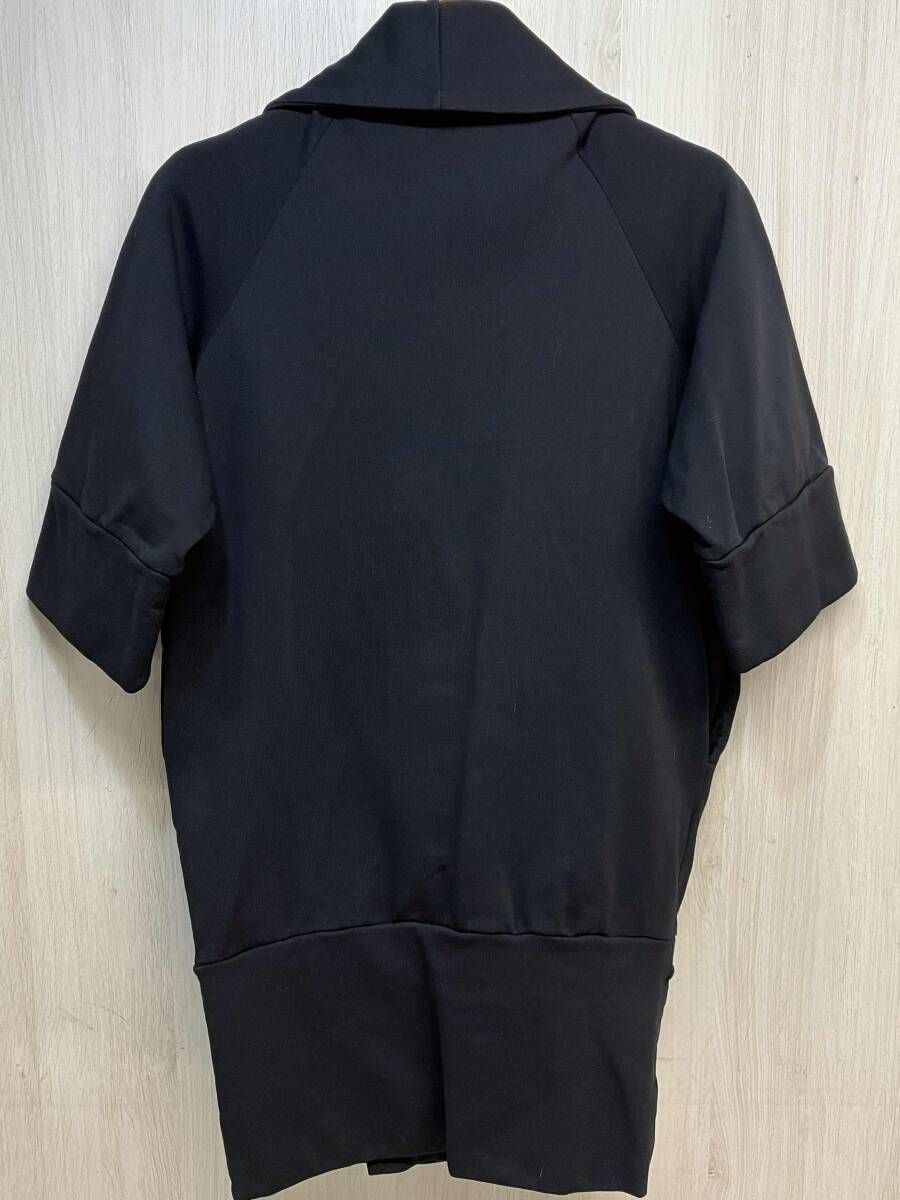 【美品】LIMI feu　春ダブル ジャケット　デカボタン　黒　コットン ギャバ 美品】LIMI feu 春ダブル ジャケット デカボタン 黒 コットン