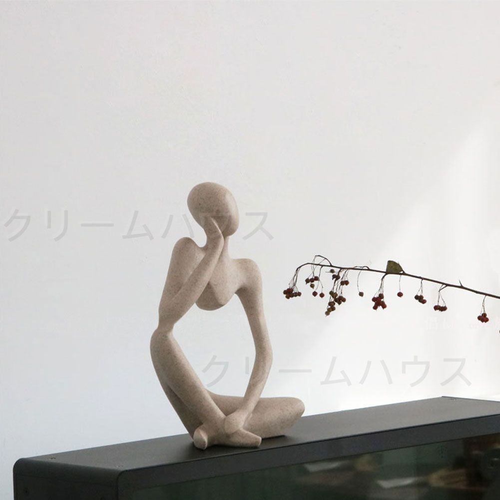 人形　フィギュア　彫像　オブジェ　置物　インテリア　工芸品　美術品　A2953 Amazon.co.jp: 置物・オブジェ 抽象的な顔像の彫刻と置物装飾家