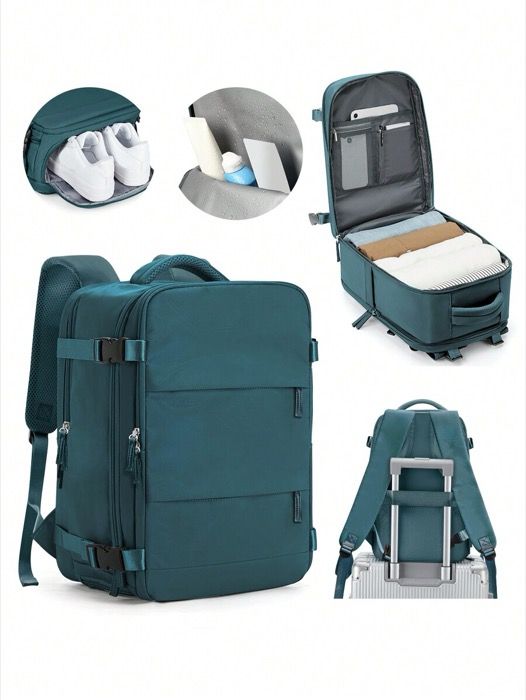 バッグ メンズ バックパック 大型トラベルバックパック ビジネスラップトップバックパック キャビンバッグ 40x20x25 機内持ち込み バックパック 防水 多機能 独立シューズ入れ 出張|春休み|卒業旅行にもお