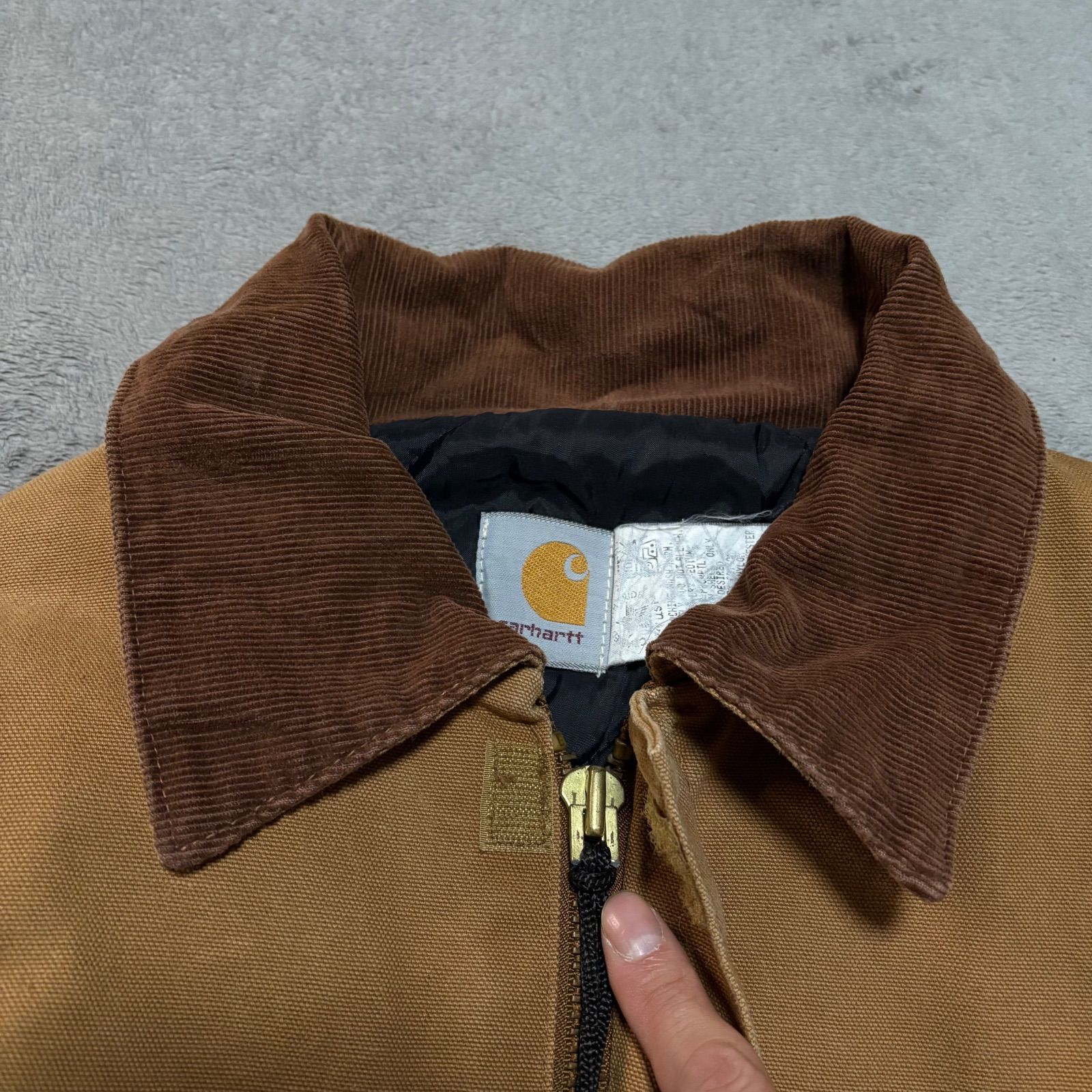 【(^O^)】カーハート トラディショナルジャケット ダック地 キャメル Carhartt トラディショナル ジャケット カーハート ダック地