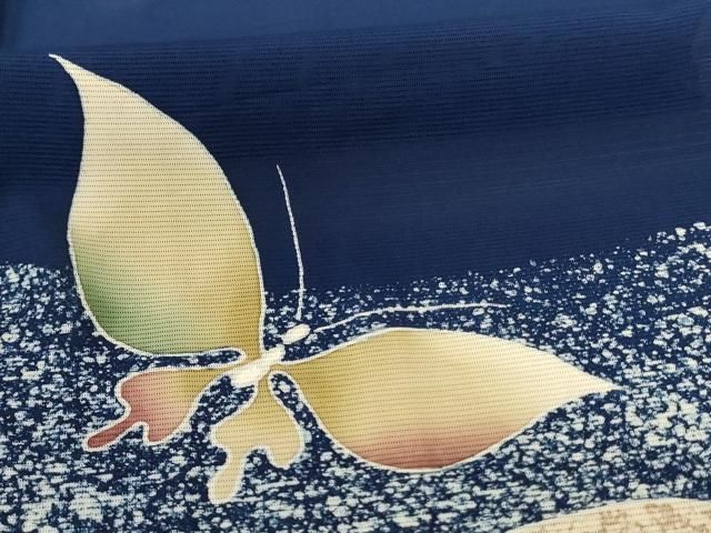 平和屋着物＊夏物　訪問着　絽　舞蝶文　正絹　逸品　AABB6712jd 平和屋着物＊夏物 訪問着 絽 舞蝶文 正絹 逸品 AABB6712jd