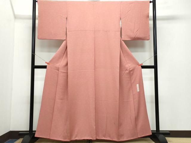 平和屋着物●世界的人形師 辻村寿三郎 ジュサブロー 小紋 舞蝶文 正絹 CAAZ0849vf